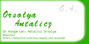 orsolya antalicz business card